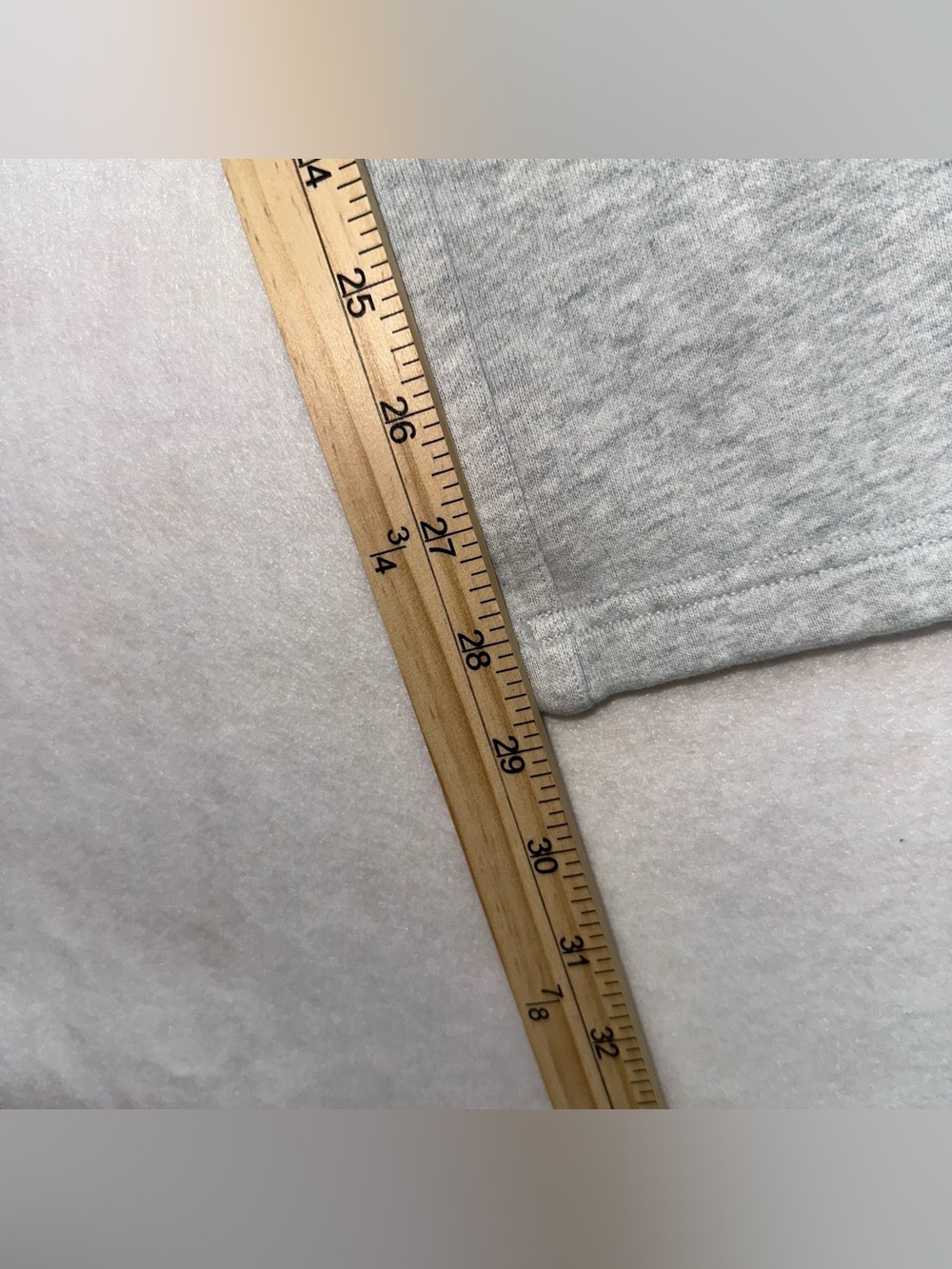 Lululemon Scuba Mid-Rise Wide-Leg Pant Short Size M Ultra Light Grey 30” Inseam - Picture 8 of 10